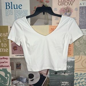 ❌SOLD❌ Lululemon Align Tee in White Size 8 NWT